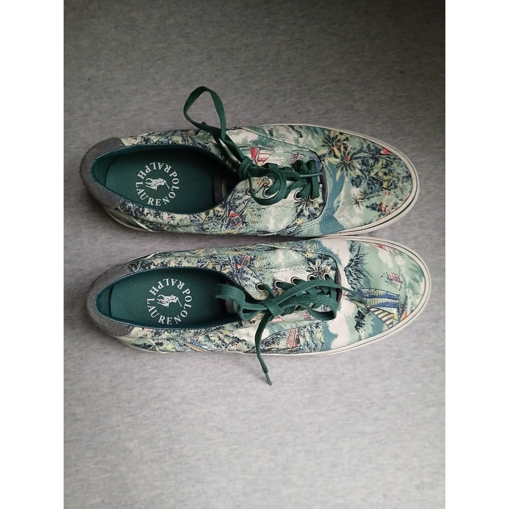 Ralph Lauren Shoes 9 D Thornton III Sailor Comfort Casual Boat Yacht Preppy Grey - Picture 9 of 11